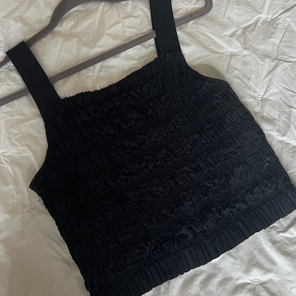 Everlane ruched tank top